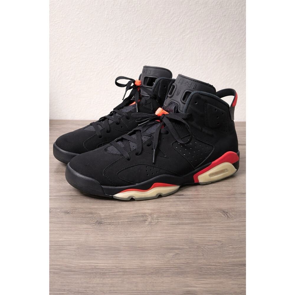 Air Jordan 6 Retro Black Infrared 2019 384664-060 Men's Size 9.5